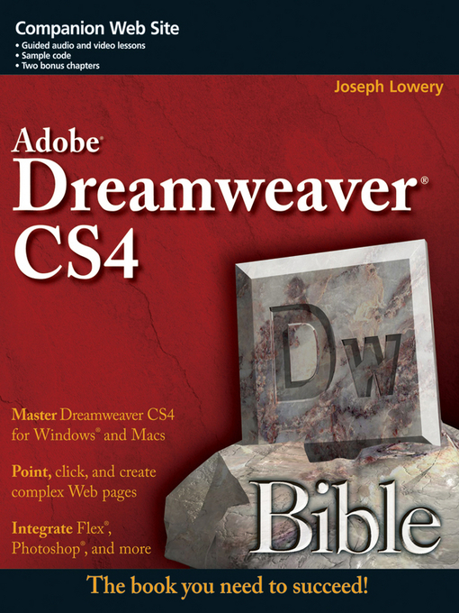 Title details for Dreamweaver CS4 Bible by Joseph W. Lowery - Available